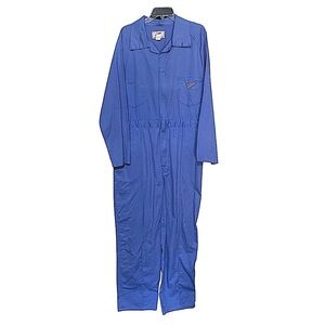 Red Wing Blue Zip Front Long Sleeve Cotton Coveralls Jumpsuit Size XL 48-50